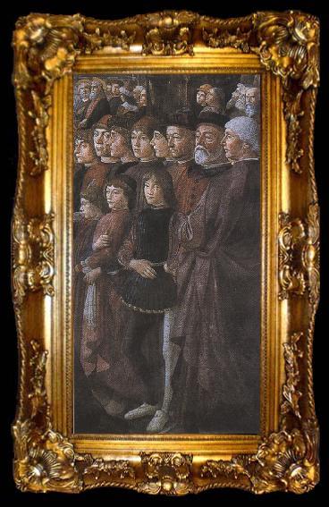 framed  Sandro Botticelli Domenico Ghirlandaio,The Calling of the first Apostles,peter and Andrew (mk36), ta009-2